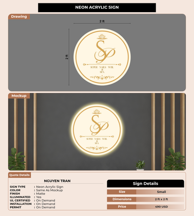 CUSTOM MOCKUP SIGN FOR Nguyen Tran