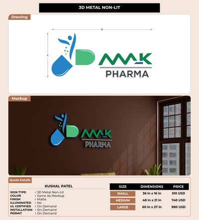 CUSTOM MOCKUP SIGN FOR KUSHAL PATEL