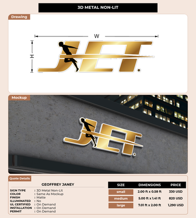 CUSTOM MOCKUP SIGN FOR Geoffrey Janey