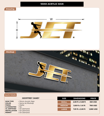 CUSTOM MOCKUP SIGN FOR Geoffrey Janey