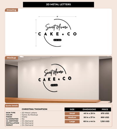 CUSTOM MOCKUP SIGN FOR Christina Thompson