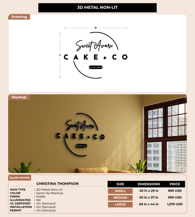CUSTOM MOCKUP SIGN FOR Christina Thompson