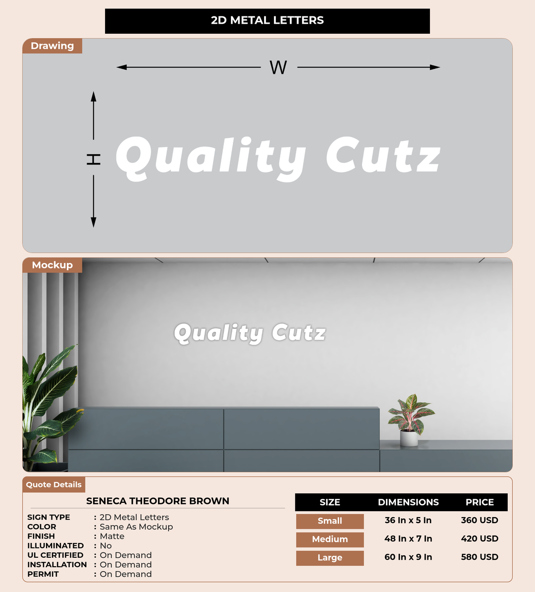 CUSTOM MOCKUP SIGN FOR Seneca Theodore Brown