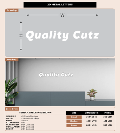 CUSTOM MOCKUP SIGN FOR Seneca Theodore Brown