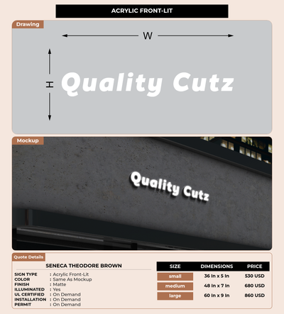 CUSTOM MOCKUP SIGN FOR Seneca Theodore Brown