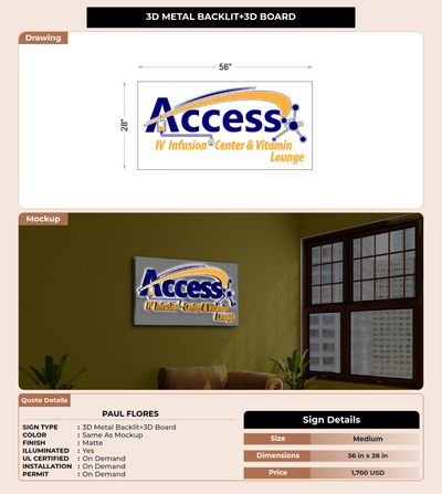 CUSTOM MOCKUP SIGN FOR Paul Flores