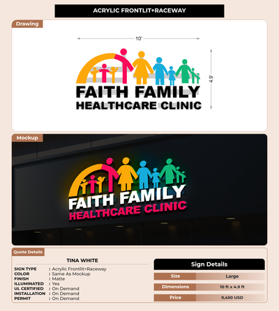 CUSTOM MOCKUP SIGN FOR Tina White