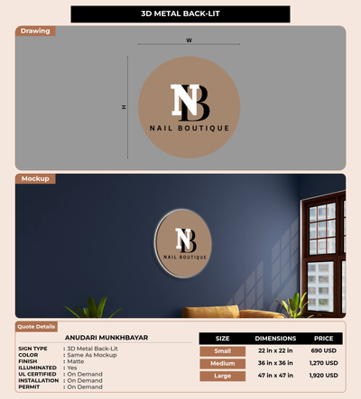 CUSTOM MOCKUP SIGN FOR anudari munkhbayar