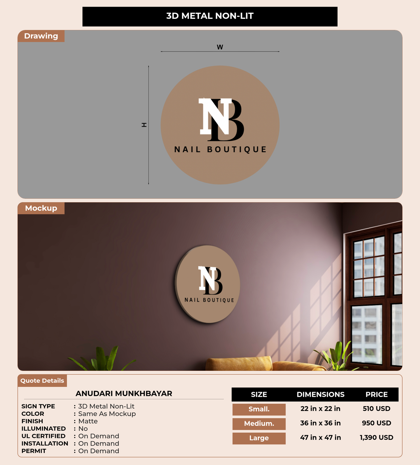 CUSTOM MOCKUP SIGN FOR anudari munkhbayar