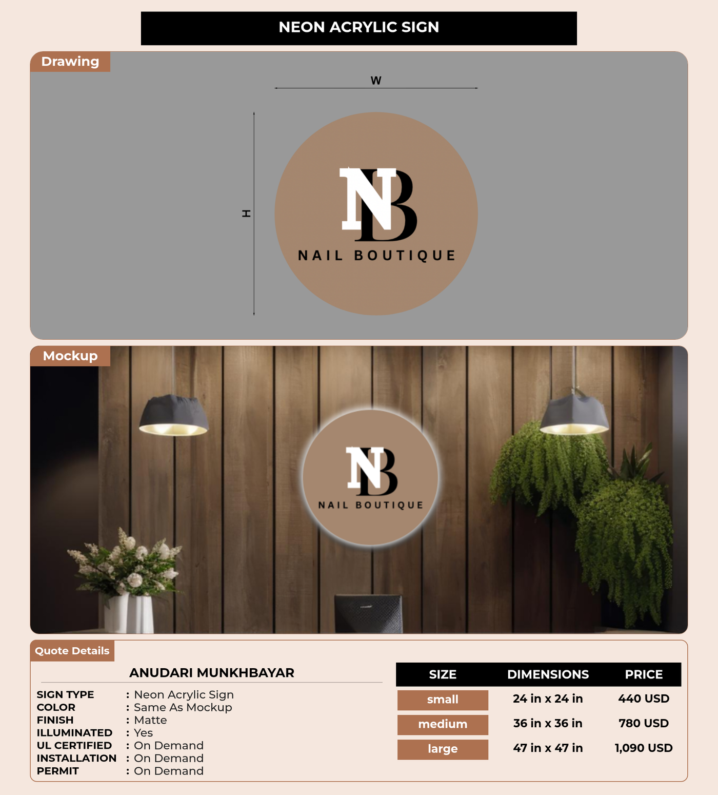 CUSTOM MOCKUP SIGN FOR anudari munkhbayar