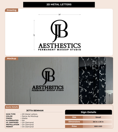 CUSTOM MOCKUP SIGN FOR Jetta Benman