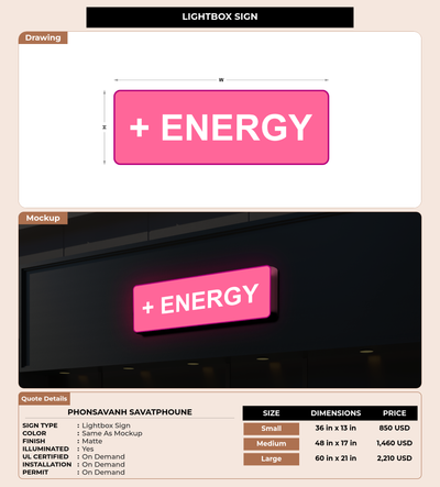 CUSTOM MOCKUP SIGN FOR Phonsavanh Savatphoune