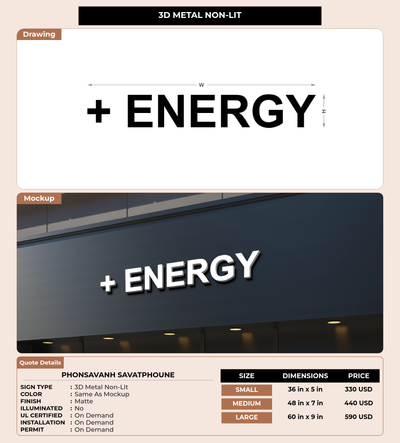 CUSTOM MOCKUP SIGN FOR Phonsavanh Savatphoune