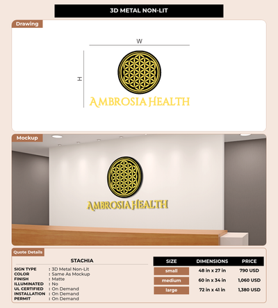 CUSTOM MOCKUP SIGN FOR Stachia