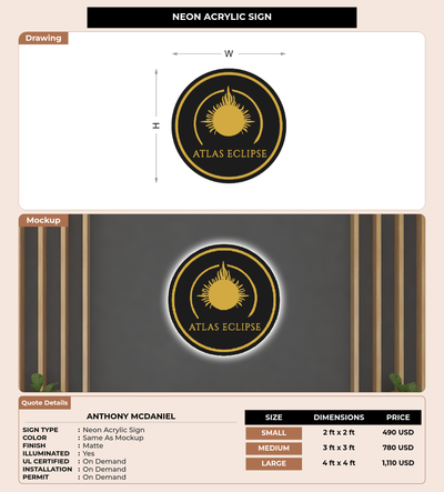 CUSTOM MOCKUP SIGN FOR Anthony McDaniel