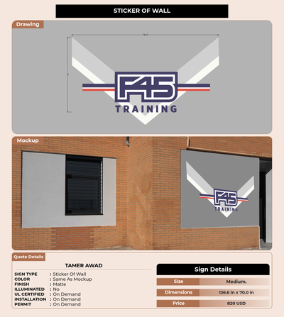 CUSTOM MOCKUP SIGN FOR Tamer Awad