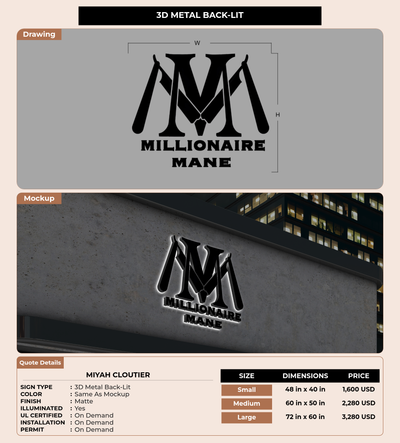 CUSTOM MOCKUP SIGN FOR miyah cloutier