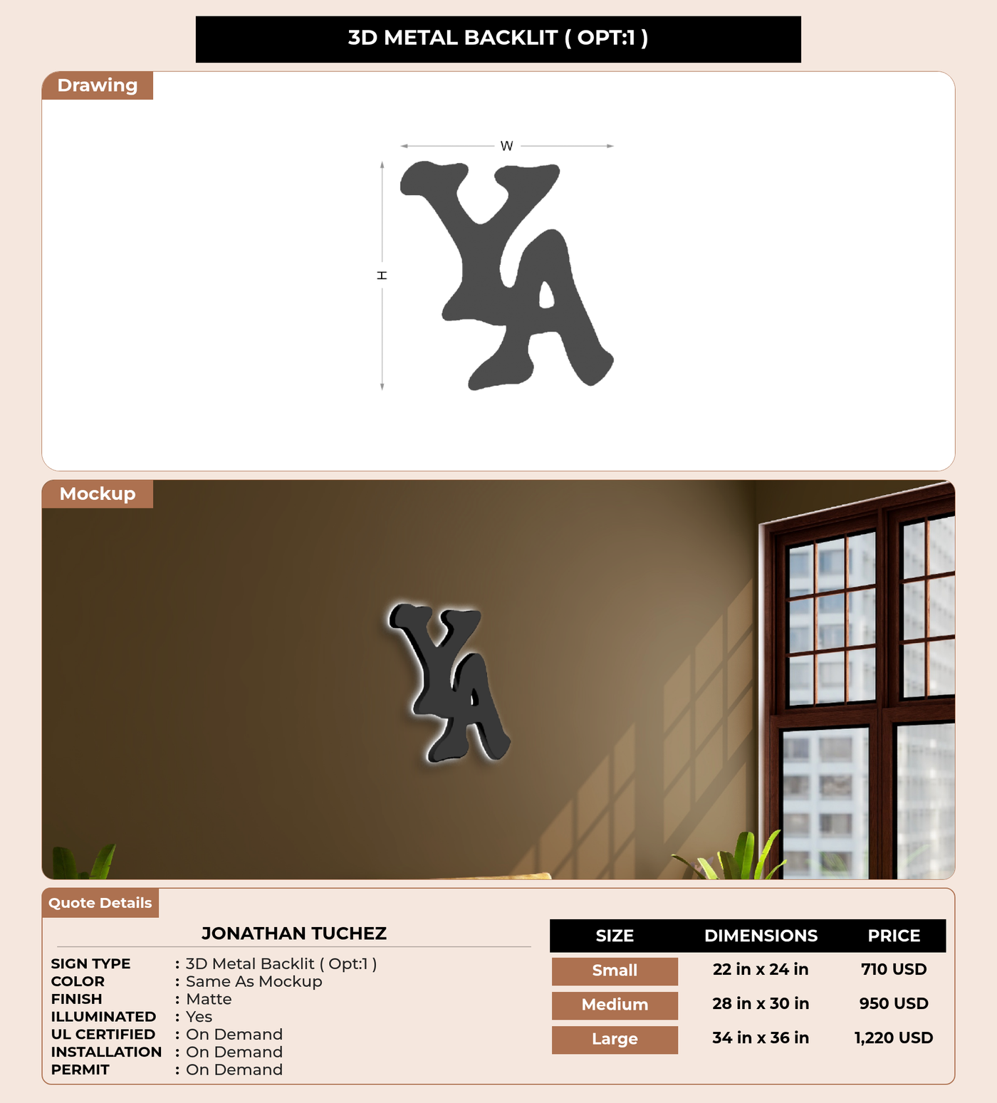CUSTOM MOCKUP SIGN FOR Jonathan Tuchez