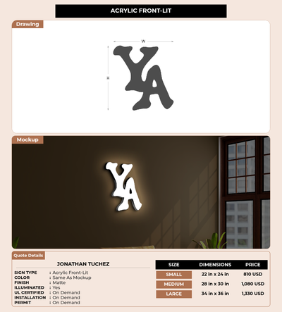 CUSTOM MOCKUP SIGN FOR Jonathan Tuchez
