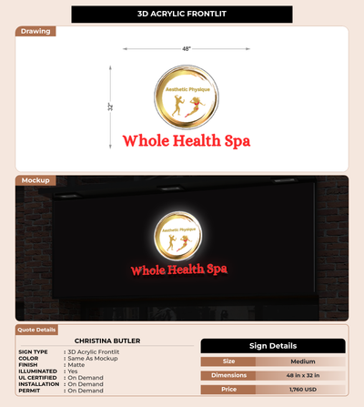 CUSTOM MOCKUP SIGN FOR Christina Butler