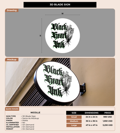 CUSTOM MOCKUP SIGN FOR Nicolle