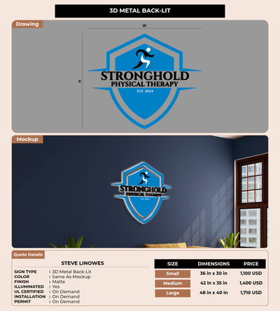 CUSTOM MOCKUP SIGN FOR Steve Linowes