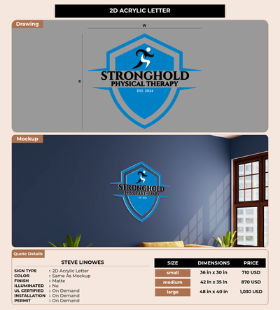 CUSTOM MOCKUP SIGN FOR Steve Linowes