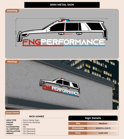 CUSTOM MOCKUP SIGN FOR Nick Gomez