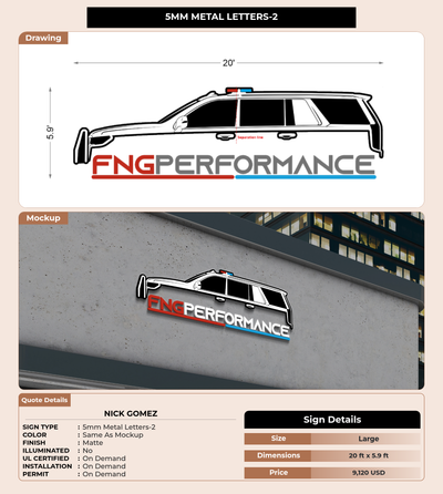 CUSTOM MOCKUP SIGN FOR Nick Gomez