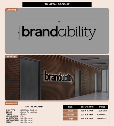CUSTOM MOCKUP SIGN FOR Matthew Lamb