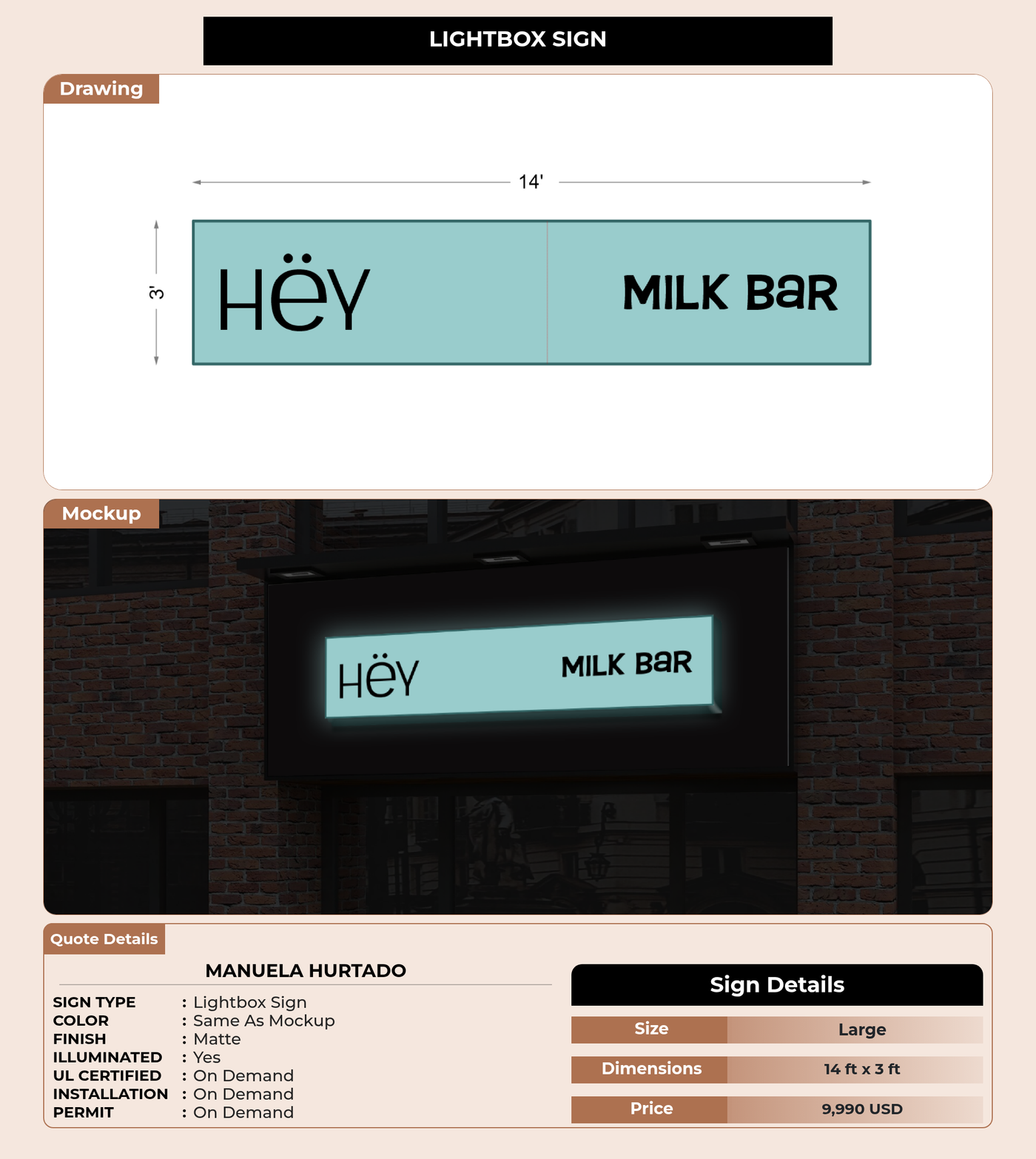 CUSTOM MOCKUP SIGN FOR manuela hurtado