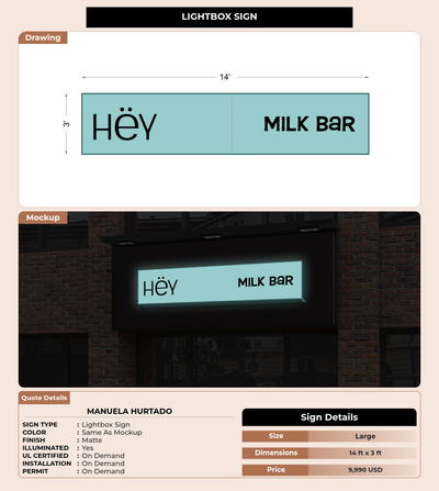 CUSTOM MOCKUP SIGN FOR manuela hurtado