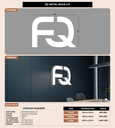CUSTOM MOCKUP SIGN FOR Stephan Fequiere