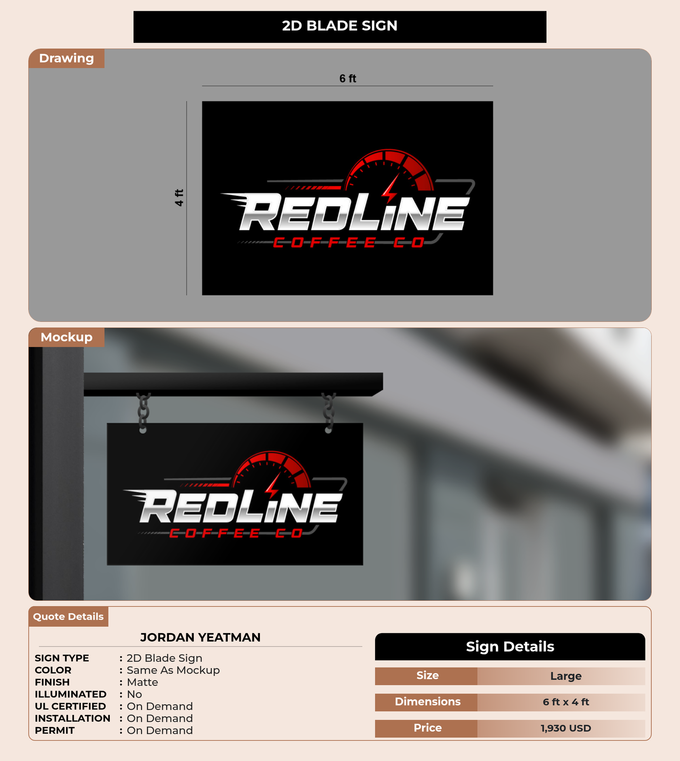 CUSTOM MOCKUP SIGN FOR Jordan Yeatman