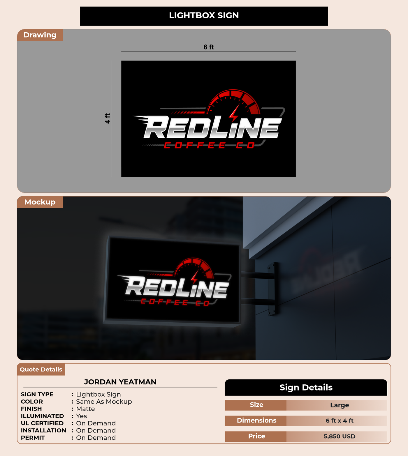 CUSTOM MOCKUP SIGN FOR Jordan Yeatman