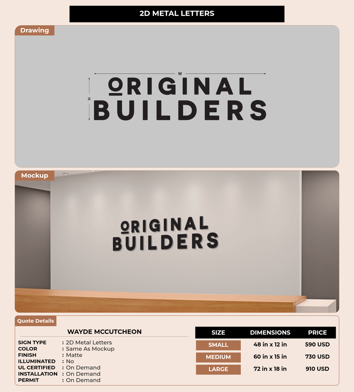 CUSTOM MOCKUP SIGN FOR Wayde McCutcheon