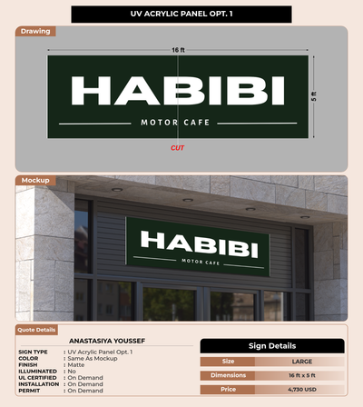 CUSTOM MOCKUP SIGN FOR Anastasiya Youssef
