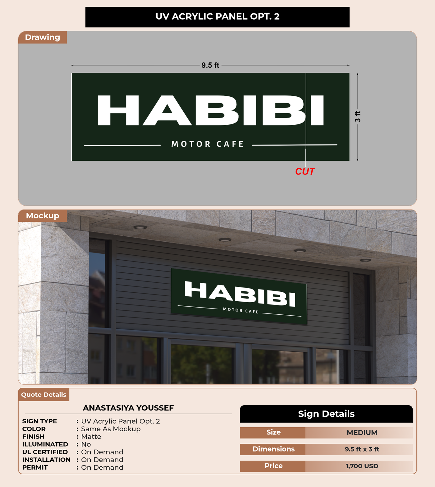 CUSTOM MOCKUP SIGN FOR Anastasiya Youssef
