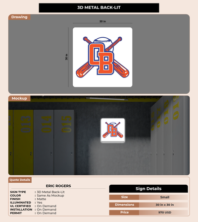 CUSTOM MOCKUP SIGN FOR Eric Rogers