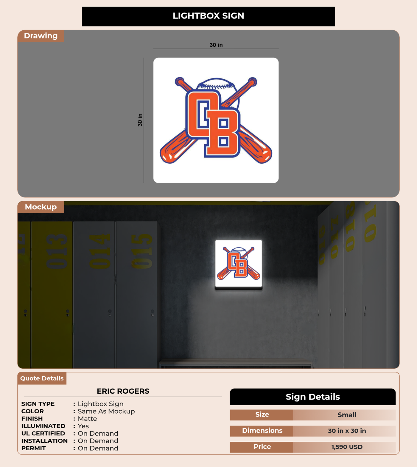 CUSTOM MOCKUP SIGN FOR Eric Rogers