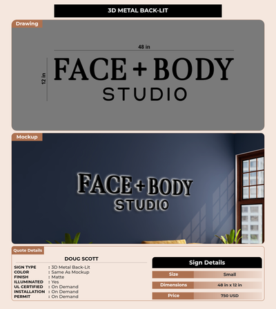 CUSTOM MOCKUP SIGN FOR Doug Scott