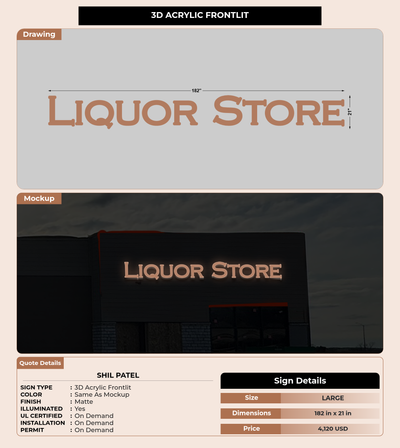 CUSTOM MOCKUP SIGN FOR Shil Patel