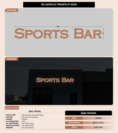 CUSTOM MOCKUP SIGN FOR Shil Patel