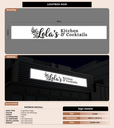 CUSTOM MOCKUP SIGN FOR Patrick McCall