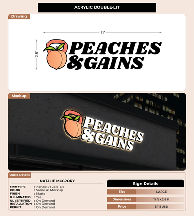 CUSTOM MOCKUP SIGN FOR Natalie McGrory