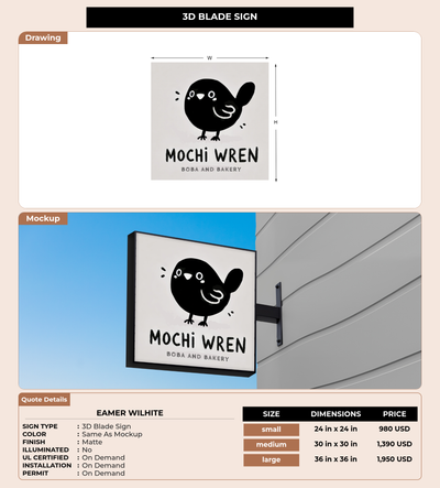 CUSTOM MOCKUP SIGN FOR Eamer Wilhite