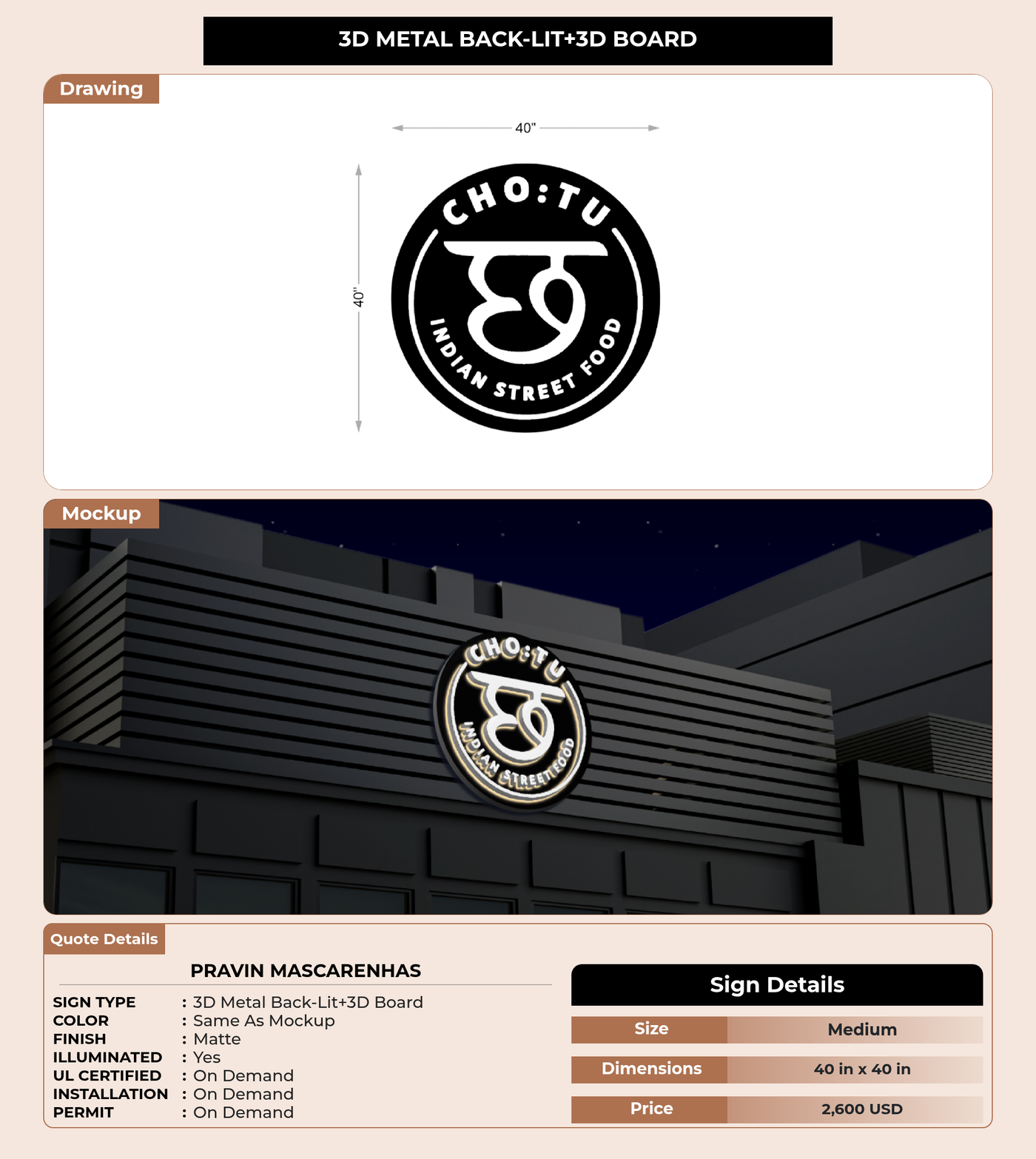 CUSTOM MOCKUP SIGN FOR pravin mascarenhas