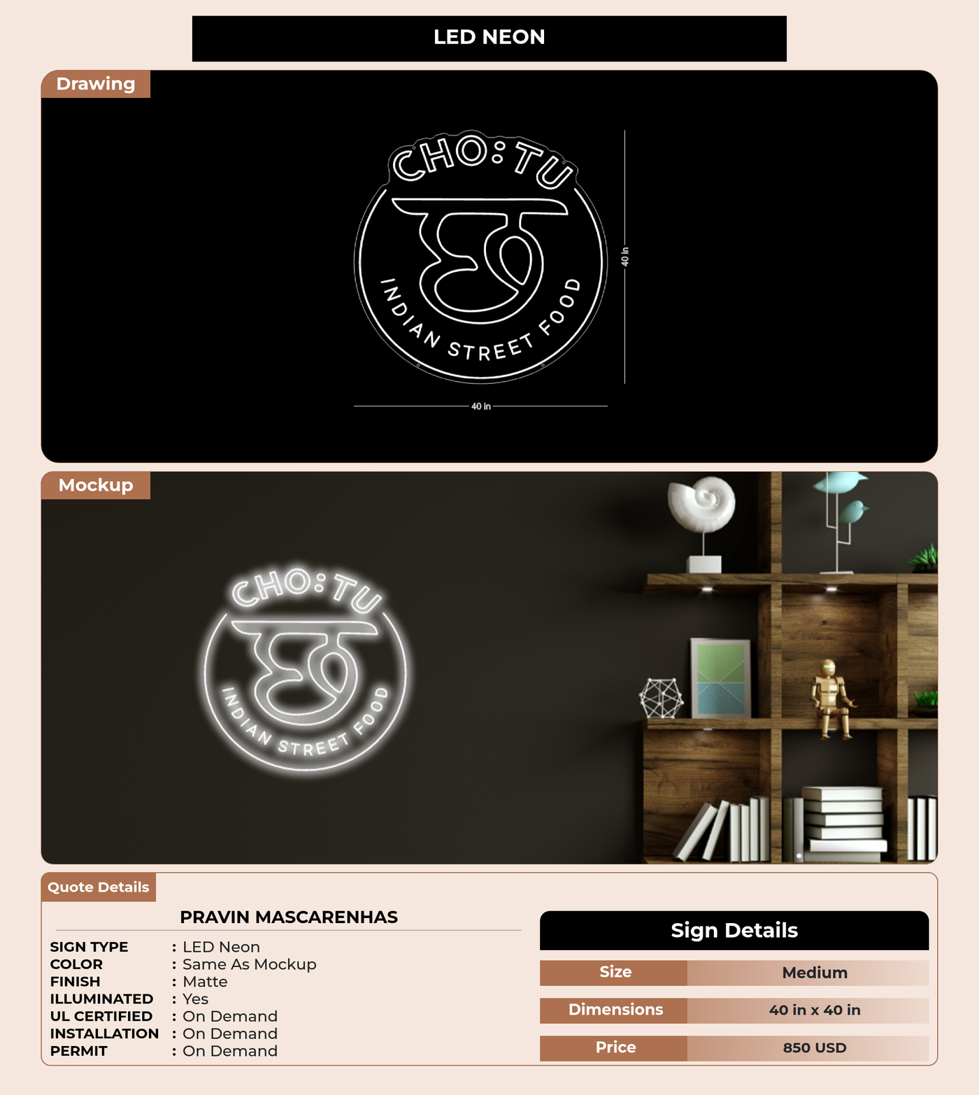 CUSTOM MOCKUP SIGN FOR pravin mascarenhas