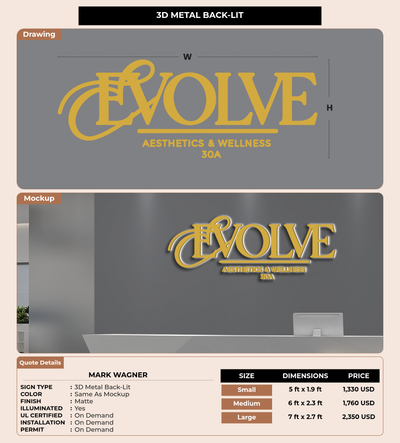 CUSTOM MOCKUP SIGN FOR Mark Wagner