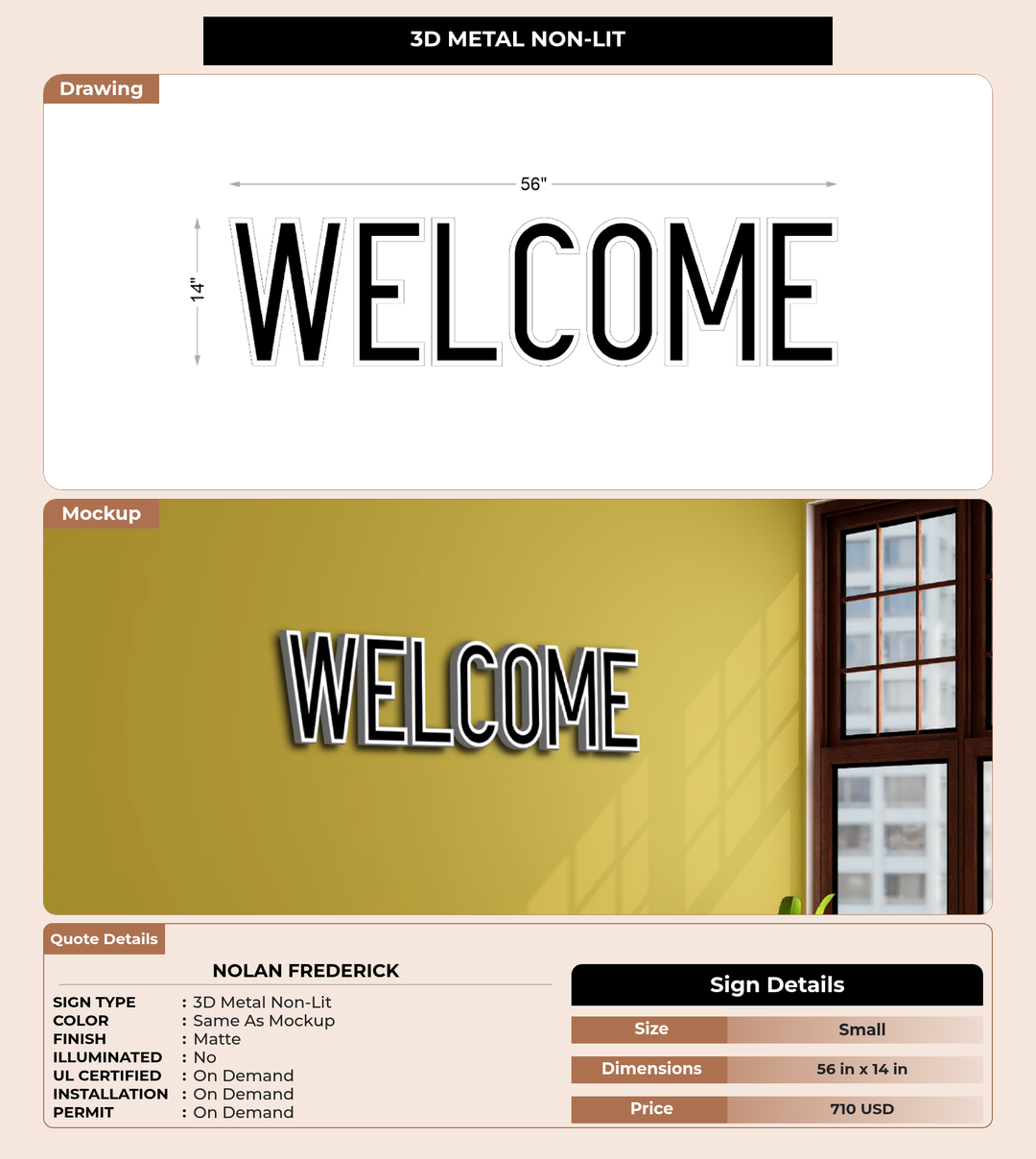 CUSTOM MOCKUP SIGN FOR Nolan Frederick